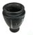 Asian Style Black Glass Calligraphy Vase For Sale - Image 11 of 13