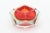 Alessandro Mandruzzato Vintage Alessandro Mandruzzato Murano Faceted Sommerso Glass Bowl, Red, Yellow For Sale - Image 4 of 12