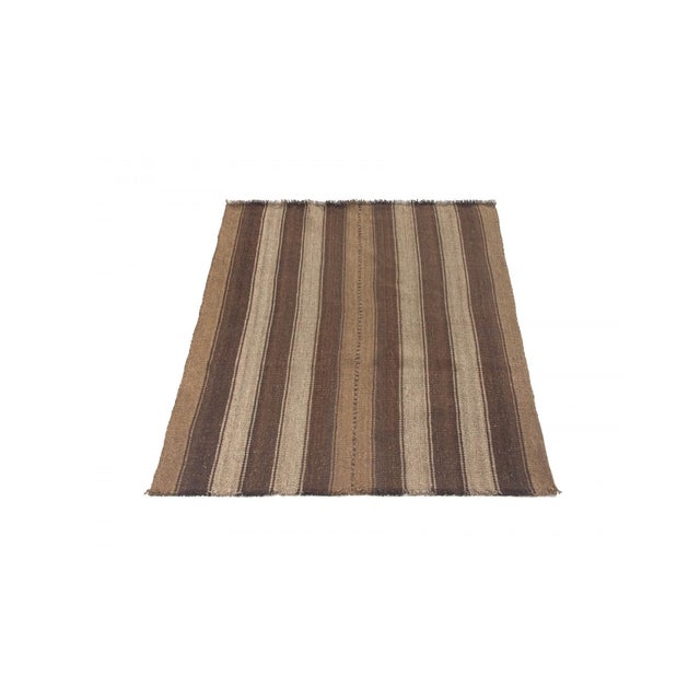 Vintage handwoven decorative kilim rug from Kars region of Turkey. Approximately 50-60 years old. In very good condition.