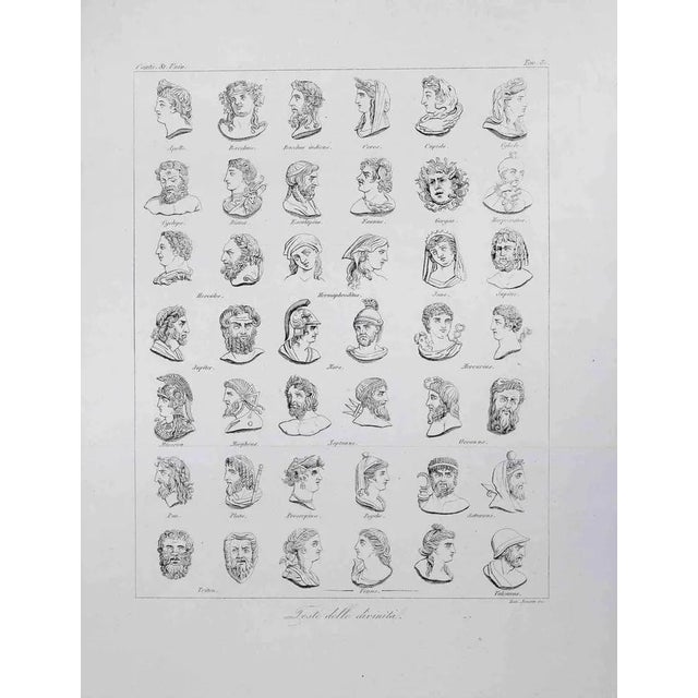 Feast Of Divinity is an Etching realized by Domenico Klemi Bonatti in the 1850s. Signed on the plate. Good condition with...