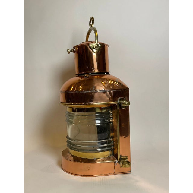 Solid Copper French Ships Lantern For Sale - Image 11 of 11
