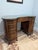 Vintage Kidney Shaped Double Pedestal Mahogany Desk For Sale - Image 4 of 18