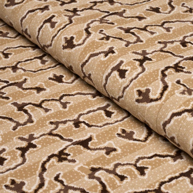 Schumacher Sample - Schumacher Corail Velvet Fabric In Champignon For Sale - Image 4 of 5