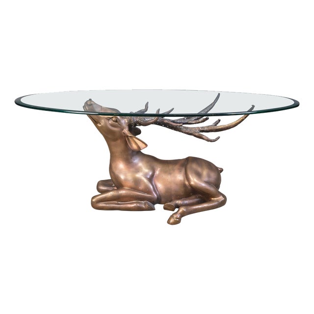 Brass Deer Coffee Table, 1970s For Sale