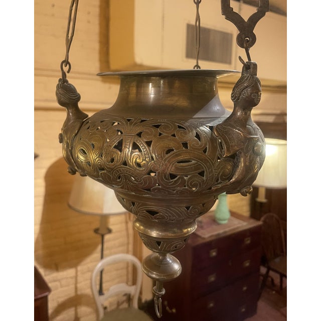 Antique German Hanging Lamp, 1500s For Sale - Image 3 of 18