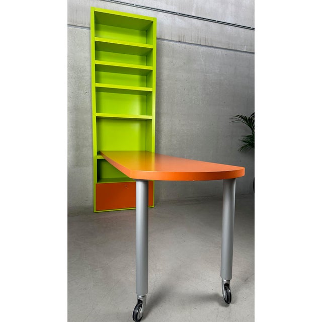 Green Design Workstation by Misuraemme, 1990s, Set of 2 For Sale - Image 8 of 18