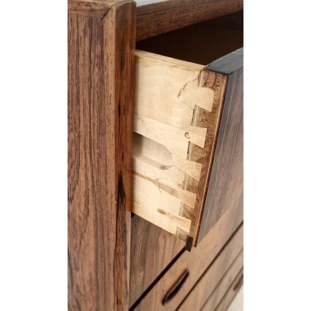 Mid-Century Danish Highboy Rosewood Dresser, 1960s For Sale - Image 4 of 6