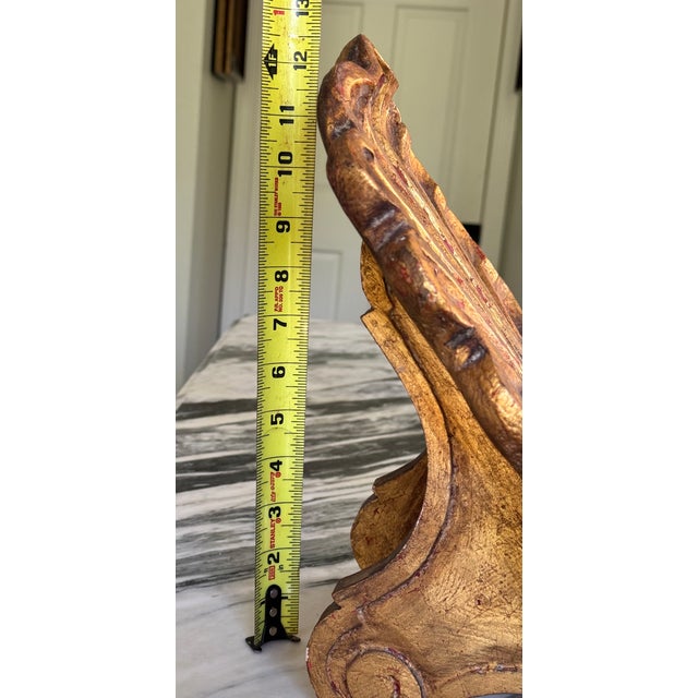 Made in Italy Vintage Grotto Shell Motif Carved Easel For Sale - Image 9 of 16