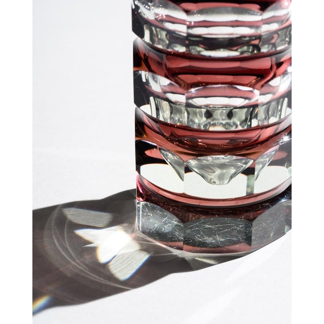 Ruby Red Block Vases from Ilm-Kristall, East Germany, 1970s, Set of 2 For Sale - Image 18 of 18