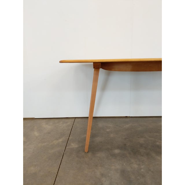 1960s Vintage Ercol Mid Century Modern Plank Dining Table For Sale - Image 5 of 9