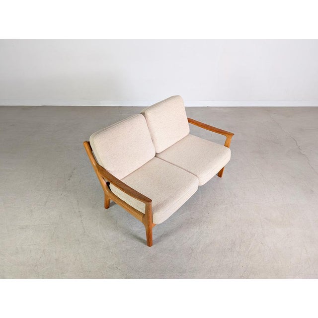 Wood Two-Seater Sofa in Teak from France & Søn For Sale - Image 7 of 11