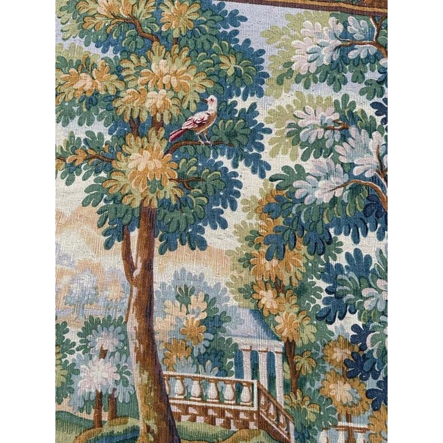 Vintage Silk Screen Printed Tapestry Verdure Chantilly, 1960s For Sale - Image 9 of 18