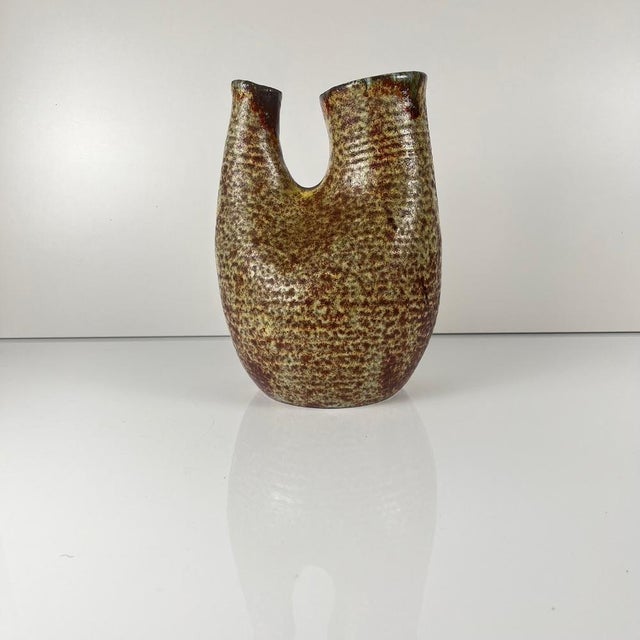 Double Vase in Speckled Stoneware, 1960s For Sale - Image 9 of 9