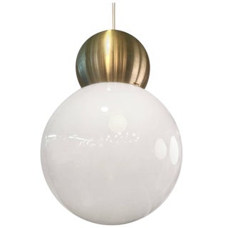 Stilux Milano 1970s Large Globe Pendant Light For Sale