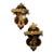 19th Century Pair Napoleon III Mahogany and Ormolu Neoclassical Wall Brackets For Sale