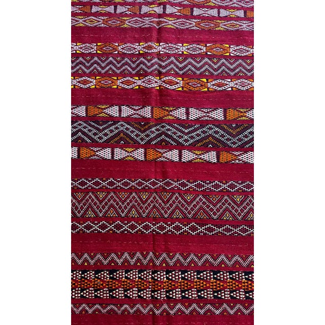 1980s Ethnic Vintage Moroccan Kilim - 12.1 X 5.41 Ft For Sale - Image 10 of 10