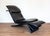 Vintage Chaise Lounge in Black Leather by Maurice Villency, 1980s For Sale - Image 16 of 18