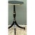 Vintage Black and Gold Trim Pedestal Table For Sale - Image 12 of 12