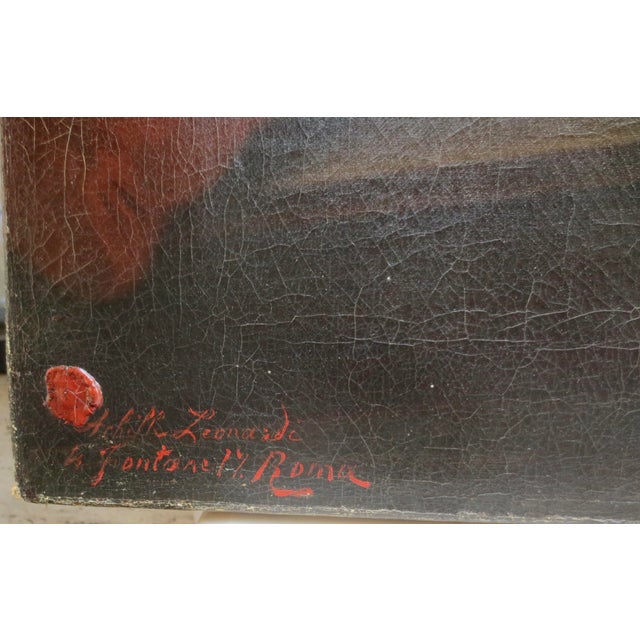 Brass "Beatrice Cenci Being Sketched by Guido Reni " by Achille Leonardi For Sale - Image 8 of 15