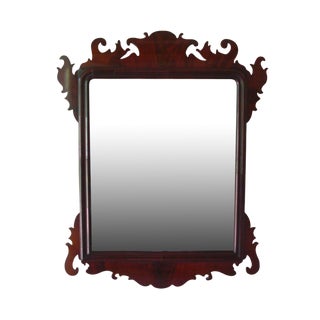 Antique Chippendale Mahogany Mirror For Sale