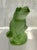 Lime Lalique France Crystal Frog Lime Green Signed Figurine Paperweight Rainette For Sale - Image 8 of 9