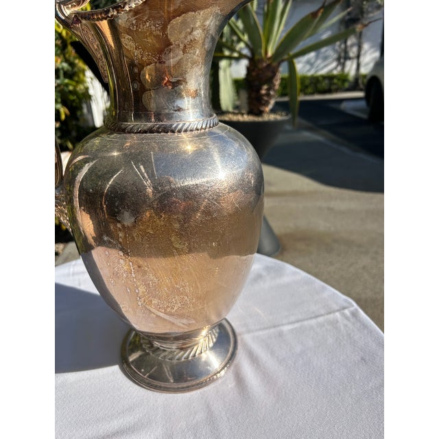 Vintage Rogers Bros. Meriden Silver Plate Pitcher For Sale - Image 9 of 14
