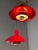 Type 728 Hanging Lamp in Red from Horn For Sale - Image 4 of 11