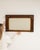 This piece presents as a mirror, distinguished by dark walnut frame with gilt inner banding. The piece dates to 19th...