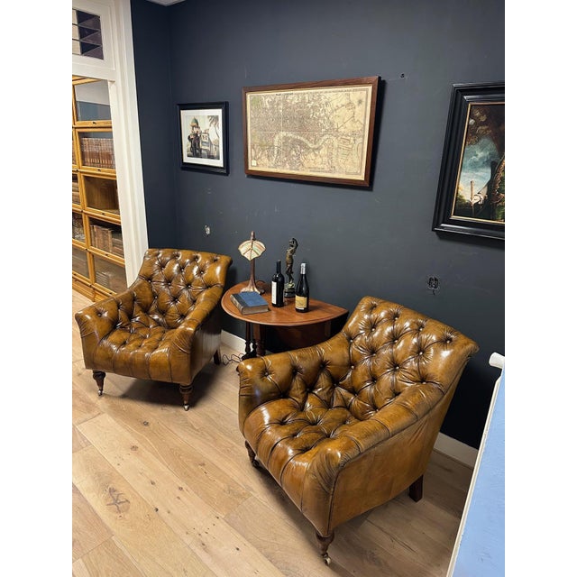 Vintage Club Chairs, 2000s, Set of 2 For Sale - Image 14 of 18