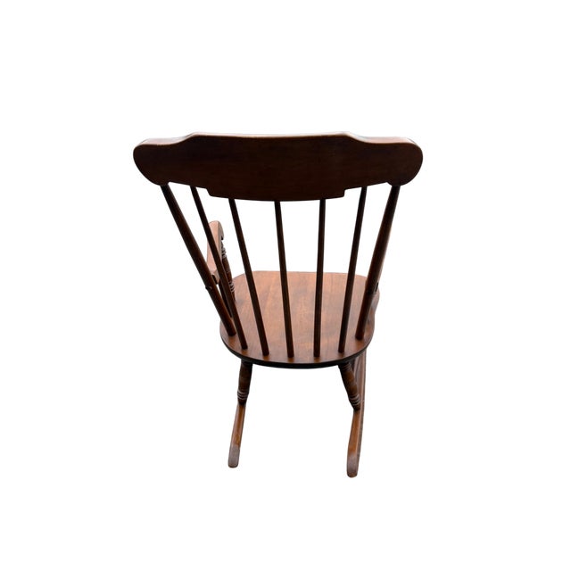 Mid 20th Century Ethan Allen Child Size Windsor Rocking Chair For Sale In Indianapolis - Image 6 of 12