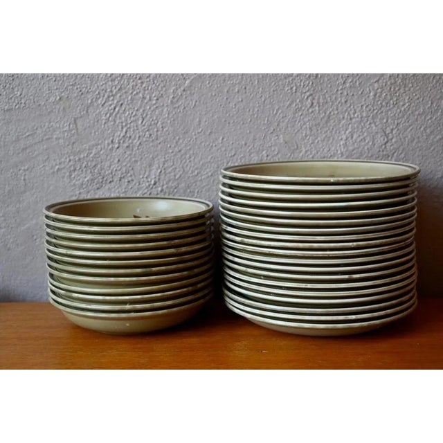 Stoneware Dinnerware Service from Ateliers du Revernay, 1970s, Set of 30 For Sale - Image 9 of 12