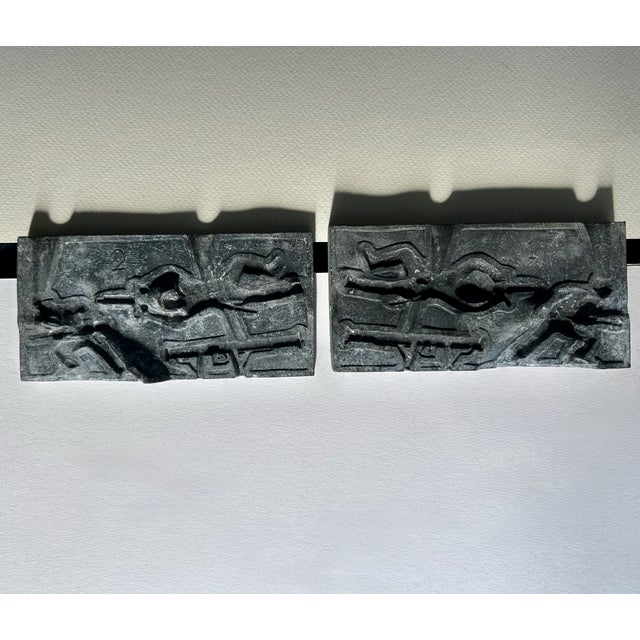 Antique Black Handled Toy Soldier Metal Casting Moulds For Sale In New York - Image 6 of 18