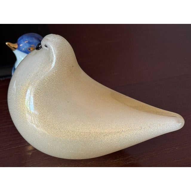 Murano Glass Dove with Gold Aventurine from Barovier & Toso, Italy, 1970s For Sale - Image 3 of 18