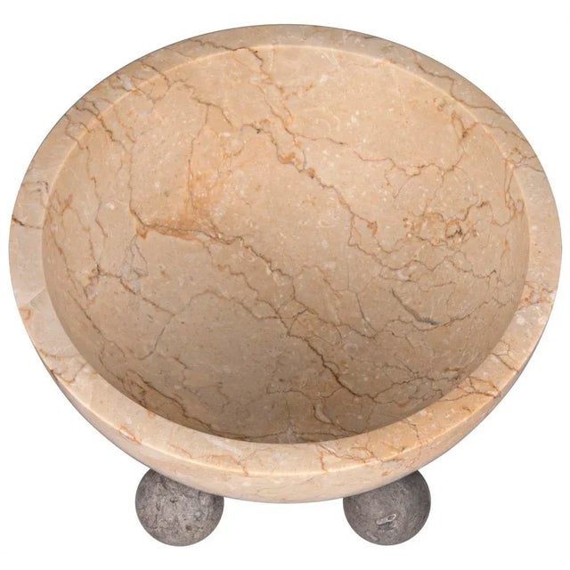 2020s Bala Bowl, White Marble For Sale - Image 5 of 9