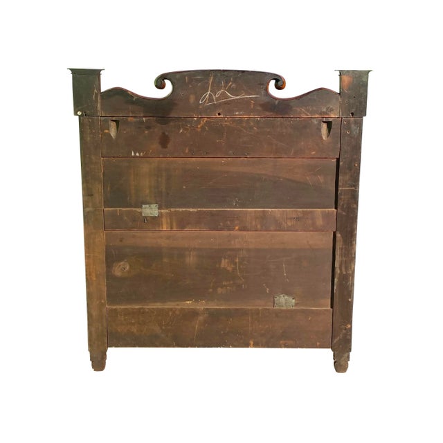 Early 19th Century Vermont Federal Butler's Desk in Bird's Eye Maple & Mahogany For Sale - Image 12 of 12