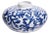Bermuda Coral Stoneware Blue/White Vase For Sale
