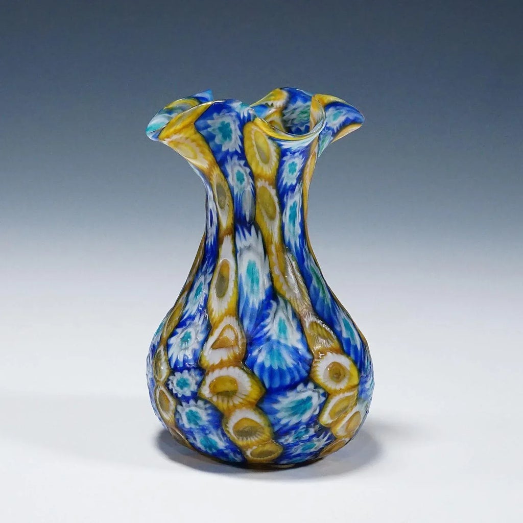 Antique Millefiori Vase, Fratelli Toso Murano ca. 1920s | Chairish