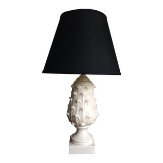 Vintage Ivory Palm Lamp For Sale