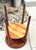 Vintage, Mahogany, Round End/Side Table, With Shelf, and Inlaid Wood Design, Federal Style, 1950’s For Sale - Image 11 of 11
