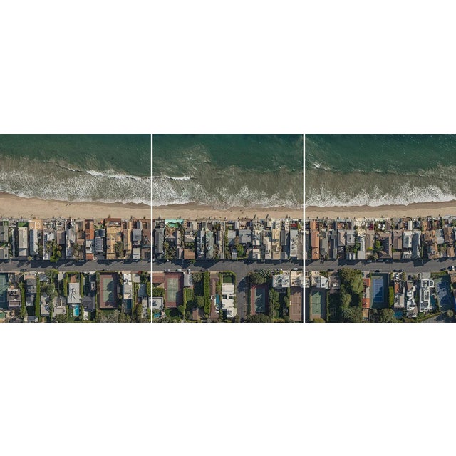 "AV_Malibu_Triptych1" Contemporary Limited Edition Triptych Fine Art Photograph by Bernhard Lang, Set of 3 For Sale