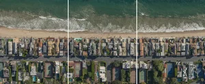 "AV_Malibu_Triptych1" Contemporary Limited Edition Triptych Fine Art Photograph by Bernhard Lang, Set of 3