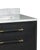 Contemporary Currey & Company Verona 36" Black Vanity with Rectangular Undermount Sink For Sale - Image 3 of 4