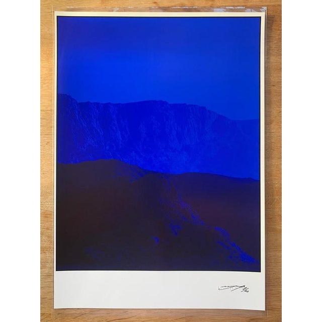 Ultramarine hills' Ultramarine hills was photographed in Iran, 2016 with a combination of the special ultramarine colour...