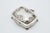 Embossed Silver Jewelry Box with Hinged Lid For Sale - Image 4 of 5