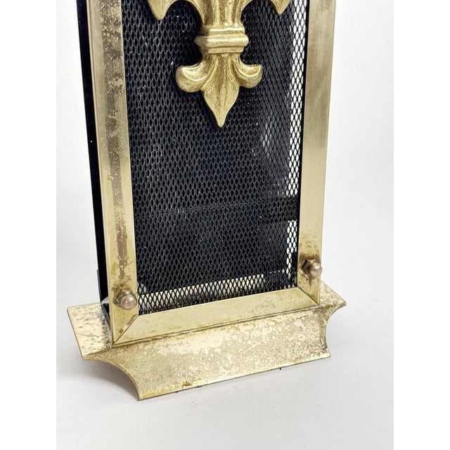 Fireplace Accessory with Fleur-de-Lys Decoration, France, 1950s For Sale - Image 9 of 12