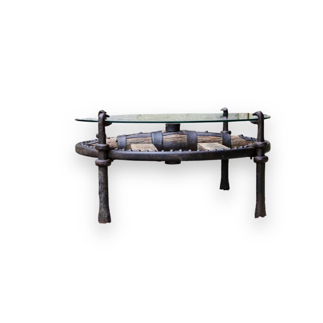 Antique Spanish Wheel Coffee Table For Sale - Image 4 of 14