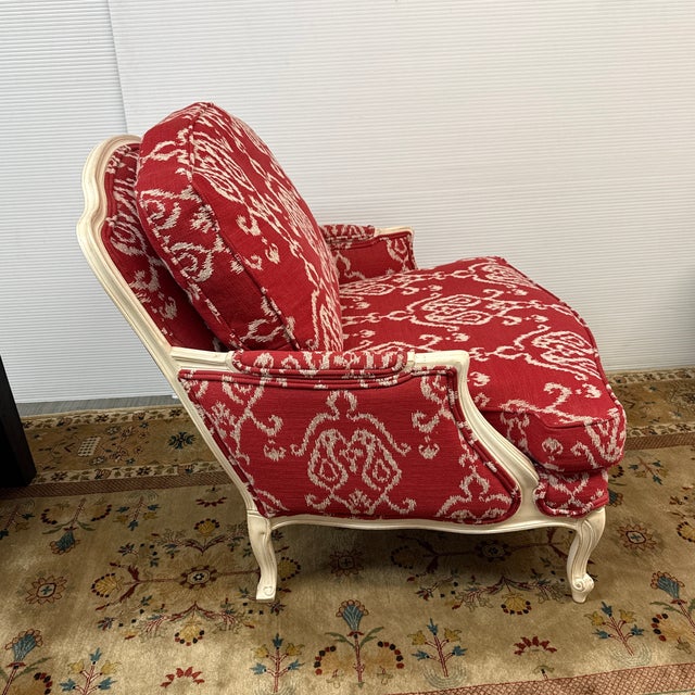 French Ethan Allen Versailles Bergère Chair For Sale - Image 3 of 12