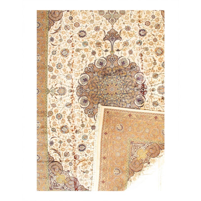 Traditional Pasargad DC Exquisite Design Paris Palace Fine Power Loom v. Silk Rug For Sale - Image 3 of 3