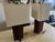 1990s Pair of California Postmodern Sculptural Frosted Resin Table Lamps by Deszign, Inc. For Sale - Image 14 of 17
