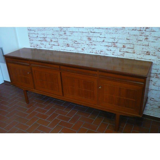 Danish Teak Sideboard with Cassette Doors, 1970s For Sale - Image 3 of 13